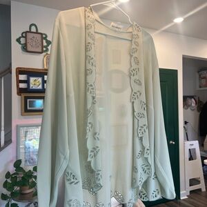 Studio I Mint Green Sheer Layering Top